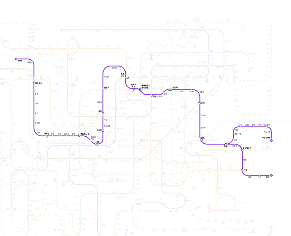서울지하철노선도 크게보기 어플 다운로드