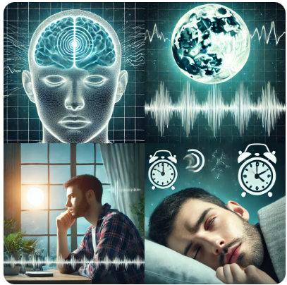 불면과 자다 깨는 것 비교 이미지