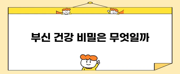 부신 건강을 유지하기 위한 중요한 점검 사항들입니다