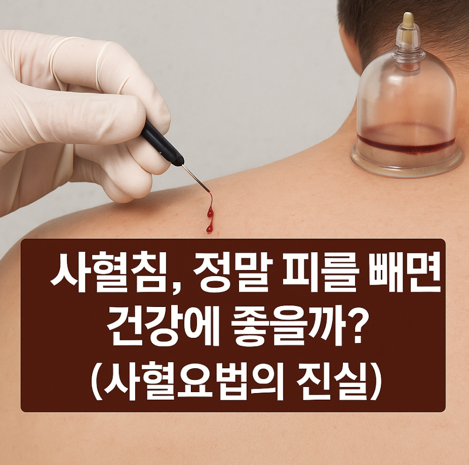 사혈침, 정말 피를 빼면 건강에 좋을까? (사혈요법의 진실)