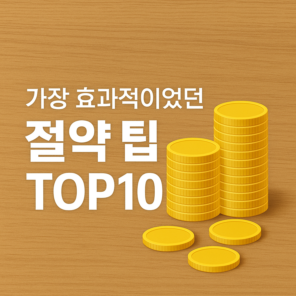 가장 효과적이었던 절약 팁 TOP10