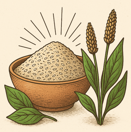 차전자피 일러스트