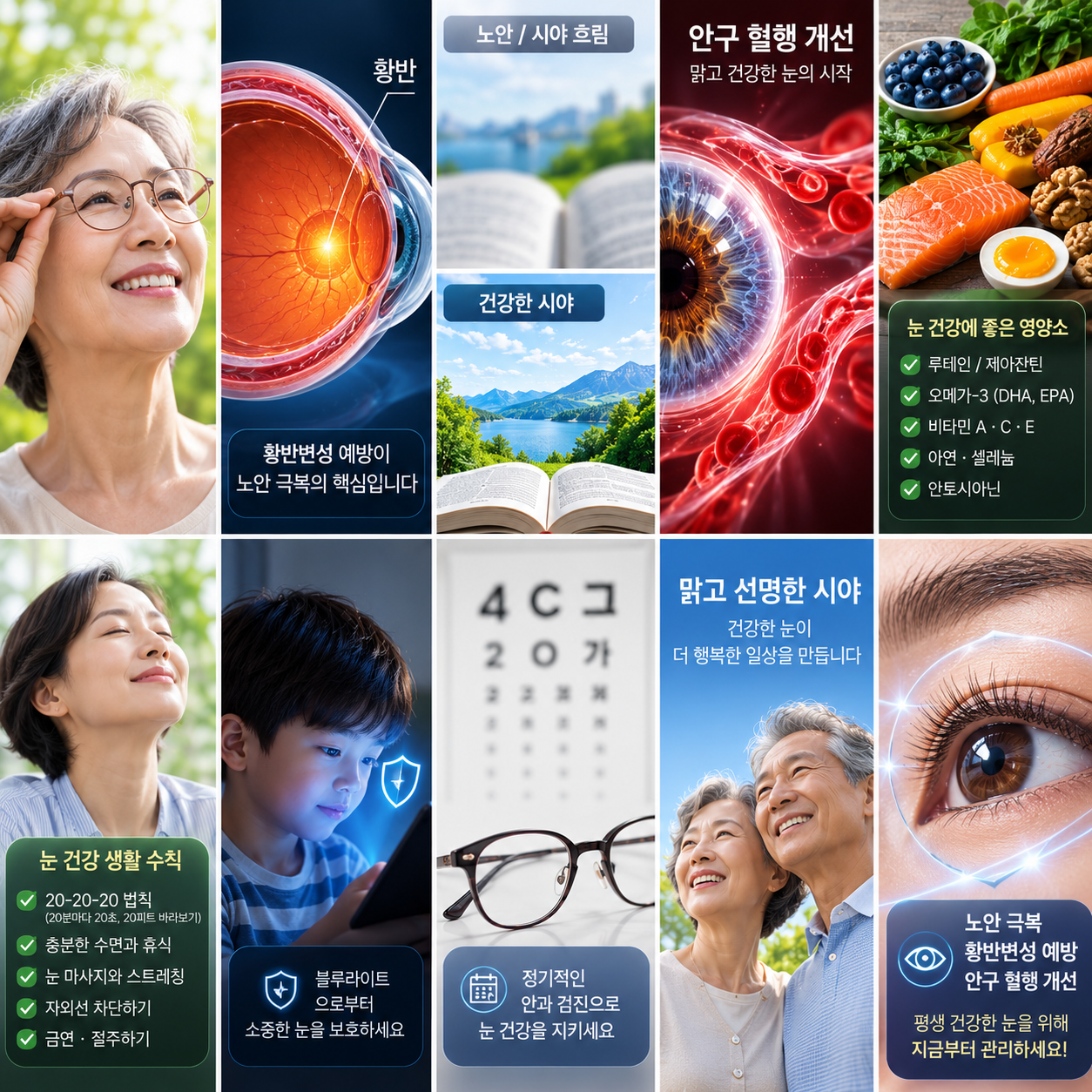 노안 극복 황반변성 예방 안구 혈행 눈 건강