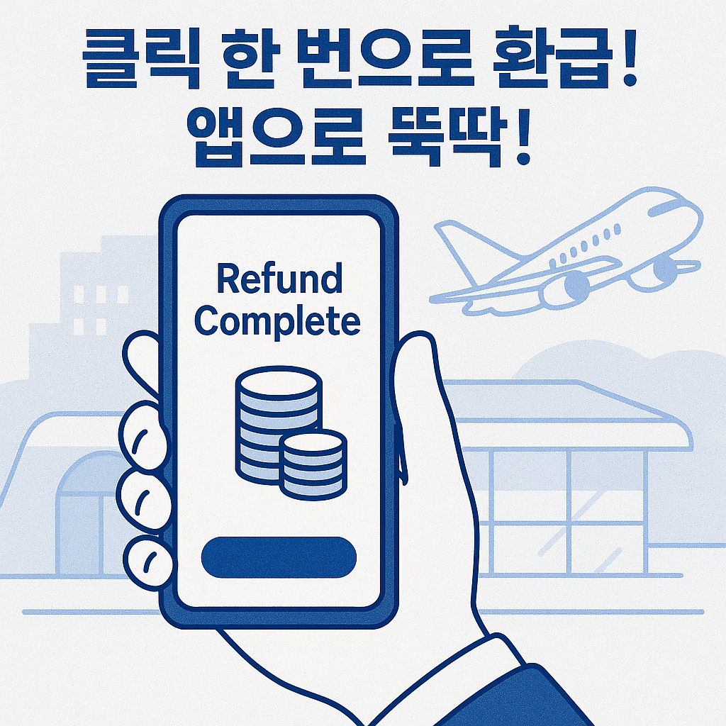 출국납부금 환급 모바일 신청 이미지