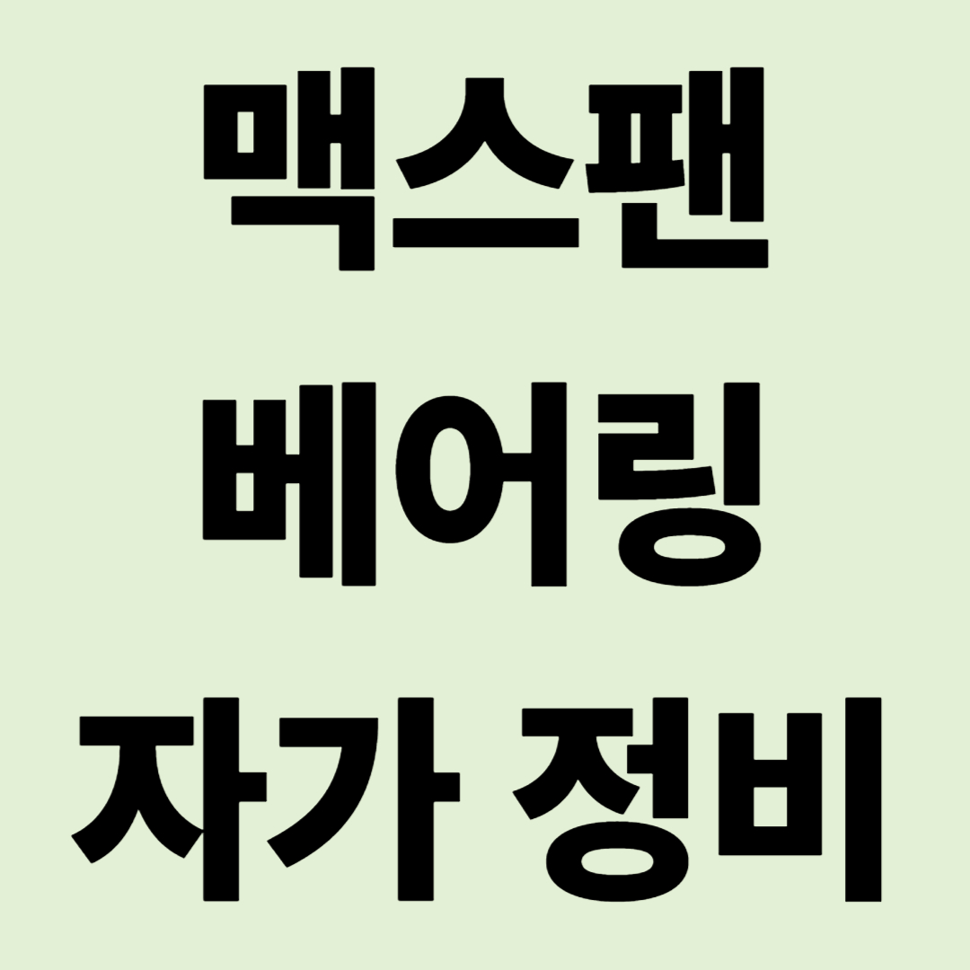 "밤잠 설치게 하는 맥스팬 소음" 10분 만에 새것처럼 조용하게 만드는 법