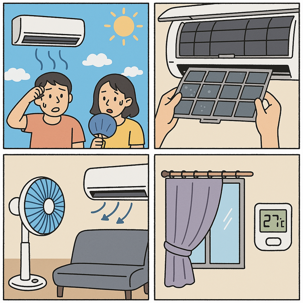 에어컨 전기세 절약하는 7가지 방법 - 정속형 인버터 확인