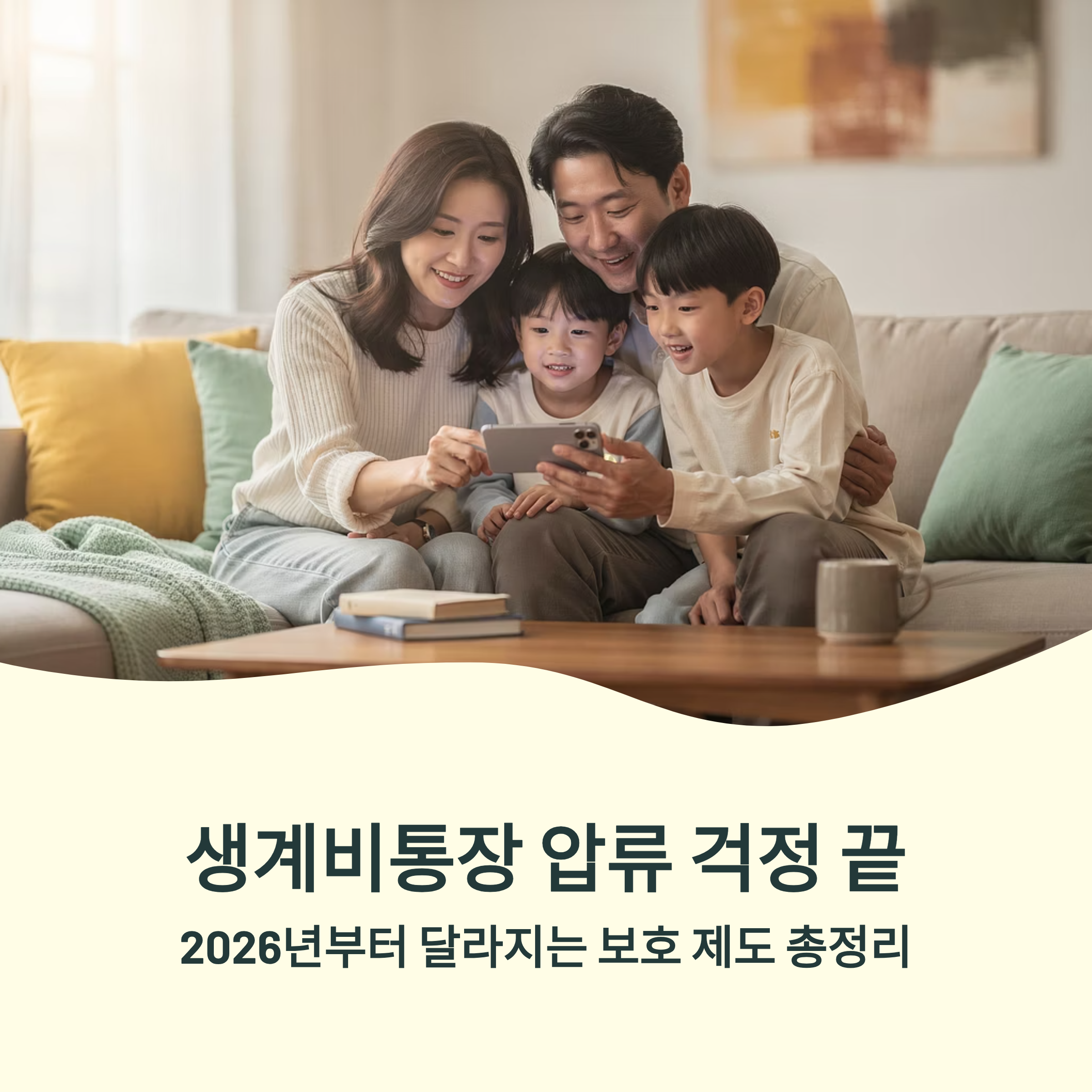 생계비통장 압류 걱정 끝! 2026년부터 달라지는 보호 제도 총정리