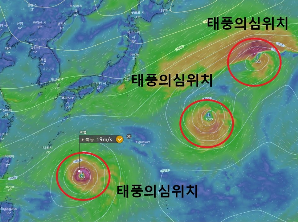 15호태풍탈라스16호태풍노루예상위치