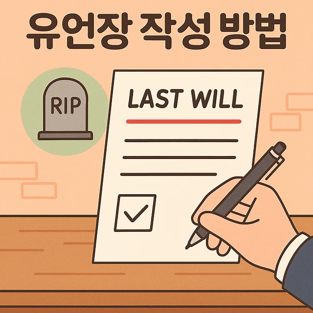 유언공증,유언장작성방법