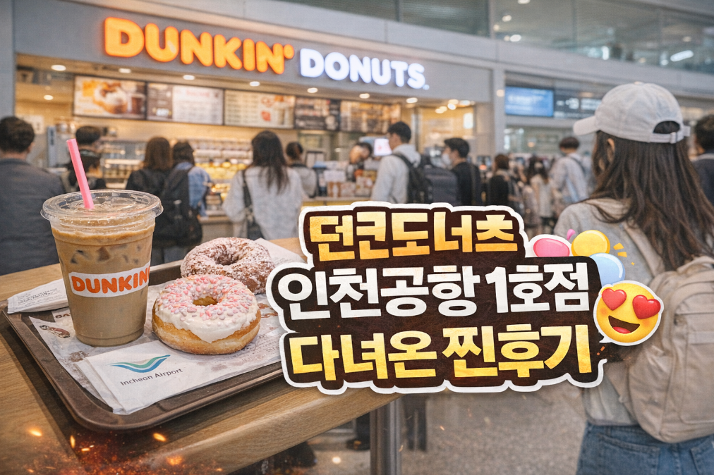 던킨도너츠 인천공항 1호점, 이건 꼭 먹어야 함
