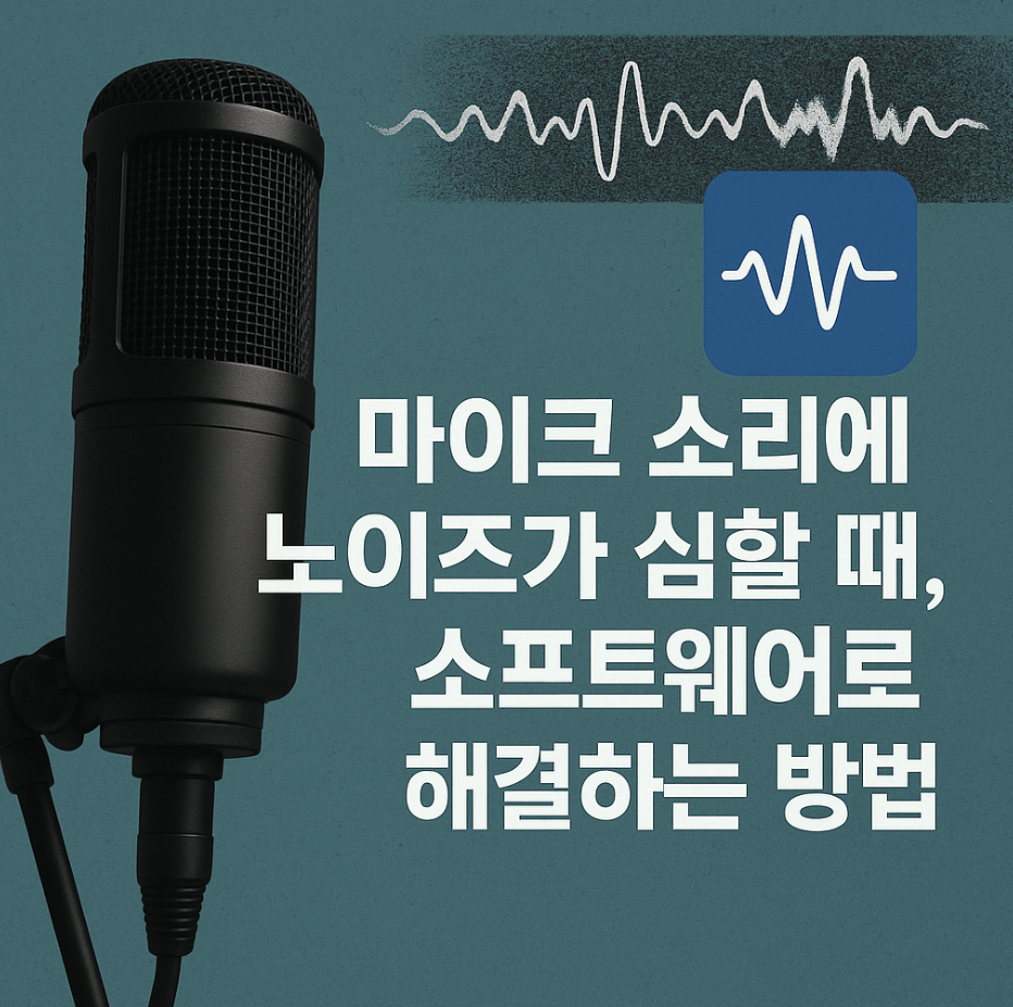 마이크 소리에 노이즈가 심할 때, 소프트웨어로 해결하는 방법