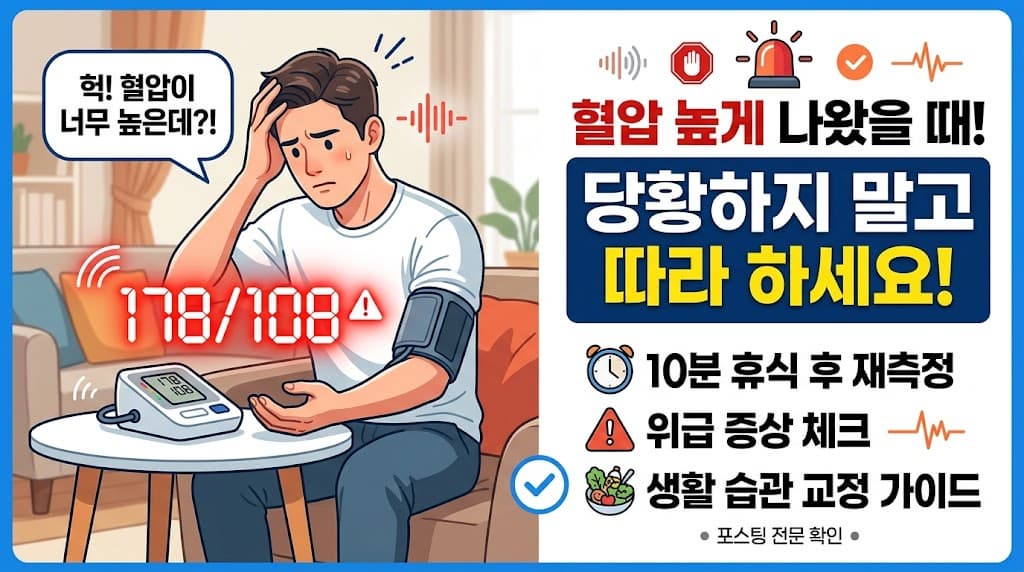 혈압 높게 나왔을 때? 140&middot;180 수치별 대처법 완벽 정리