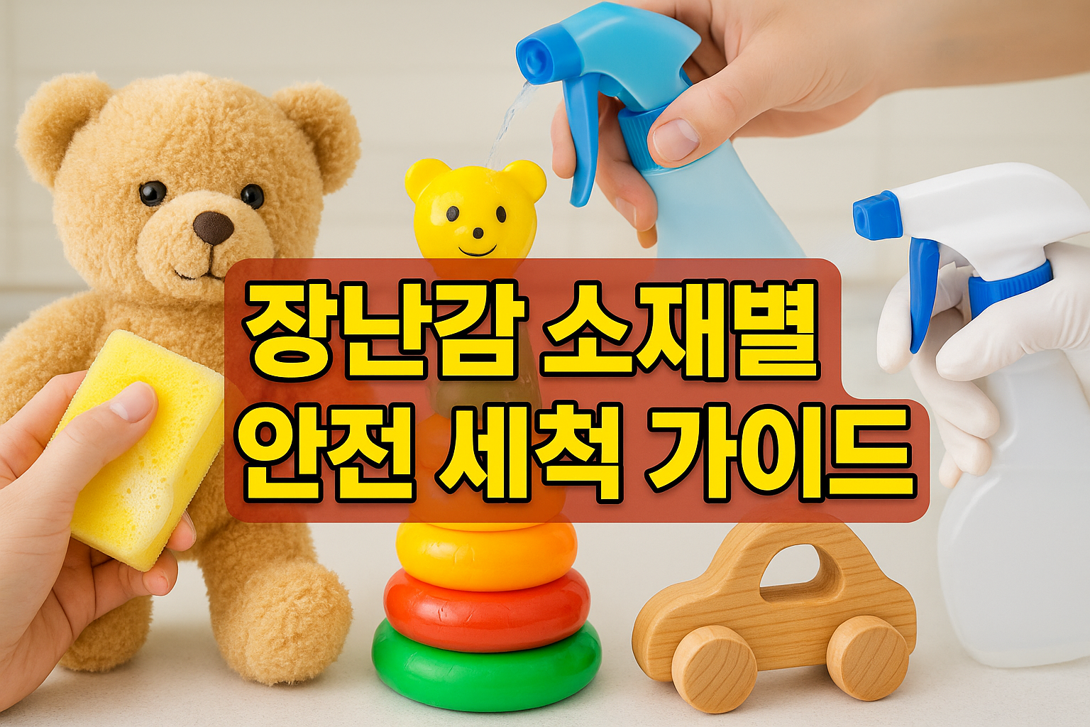 장난감 소재별 안전 세척 가이드