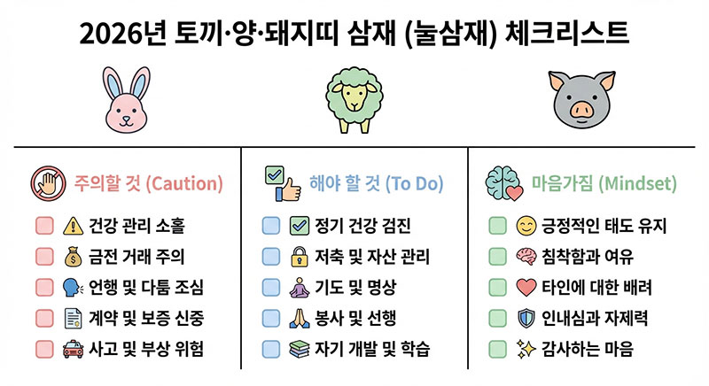 삼재띠의 2026년 대처법 가이드