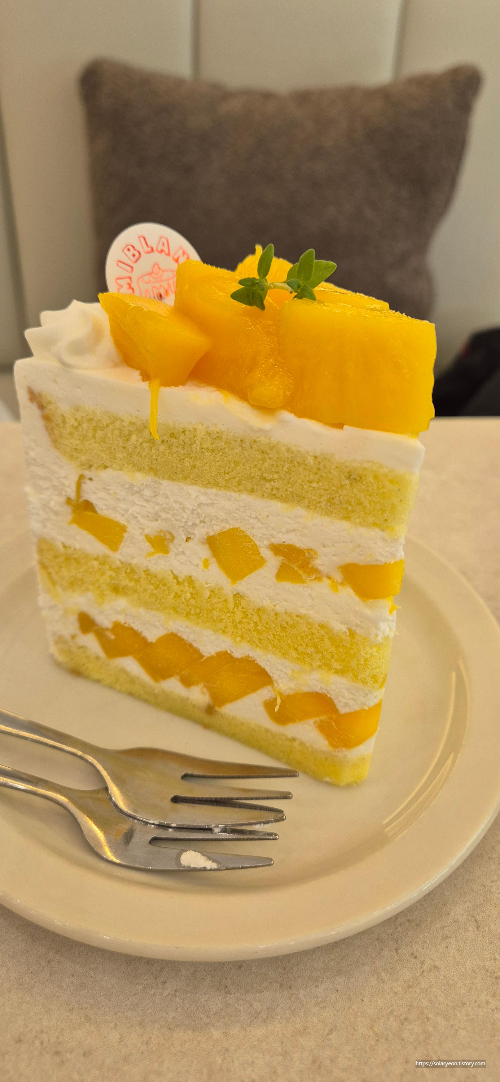미블랑 망고케이크
