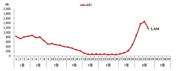 코로나 입원자 통계