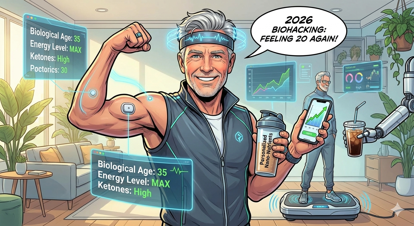 2026년판 불로초, &lsquo;바이오 해킹&rsquo;으로 신체 나이 20년 되돌리기