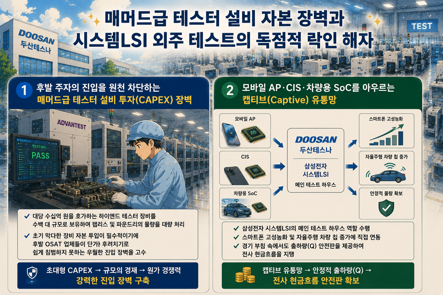 테스트 장비 진입 장벽과 유통망