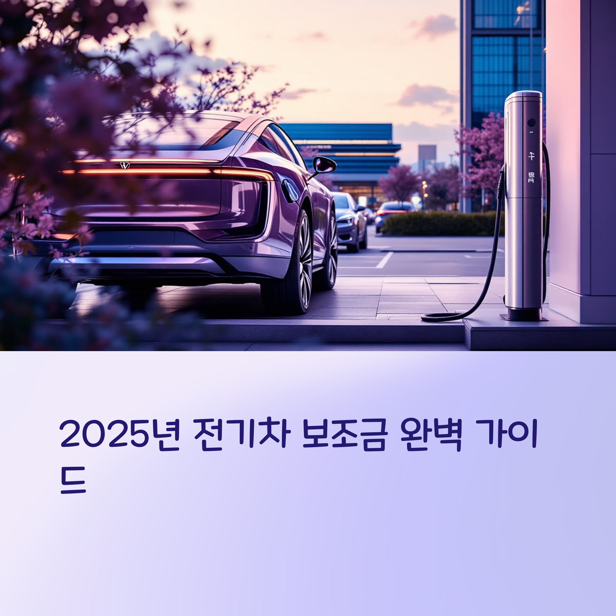 2025년 전기차 보조금 총정리: 정부·지자체별 실구매가 비교
