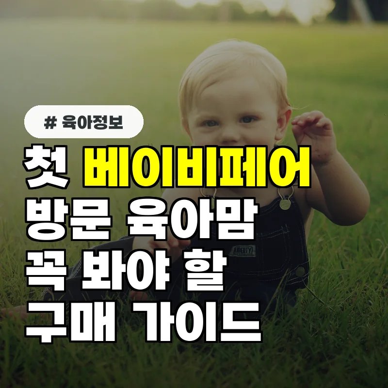 첫 베이비페어 방문 육아맘이라면 꼭 봐야 할 구매 가이드