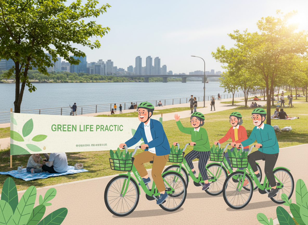 2026 탄소중립포인트 녹색생활실천 공유자전거 따릉이 카카오 바이크 타슈 주행 포인트 신청