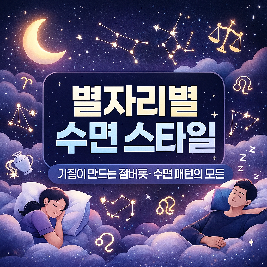 별자리별 수면 스타일 &mdash; 기질이 만드는 잠버릇&middot;수면 패턴의 모든