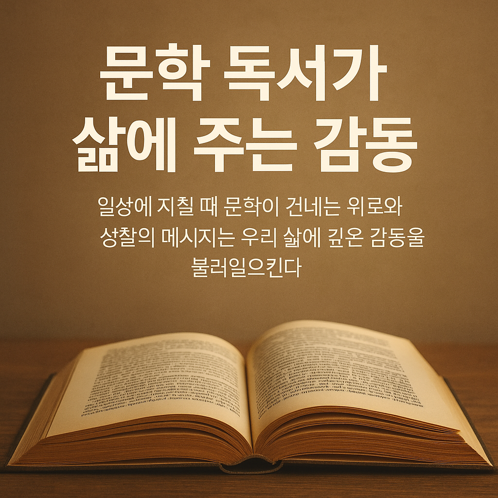 문학 독자가 삶에 주는 감동