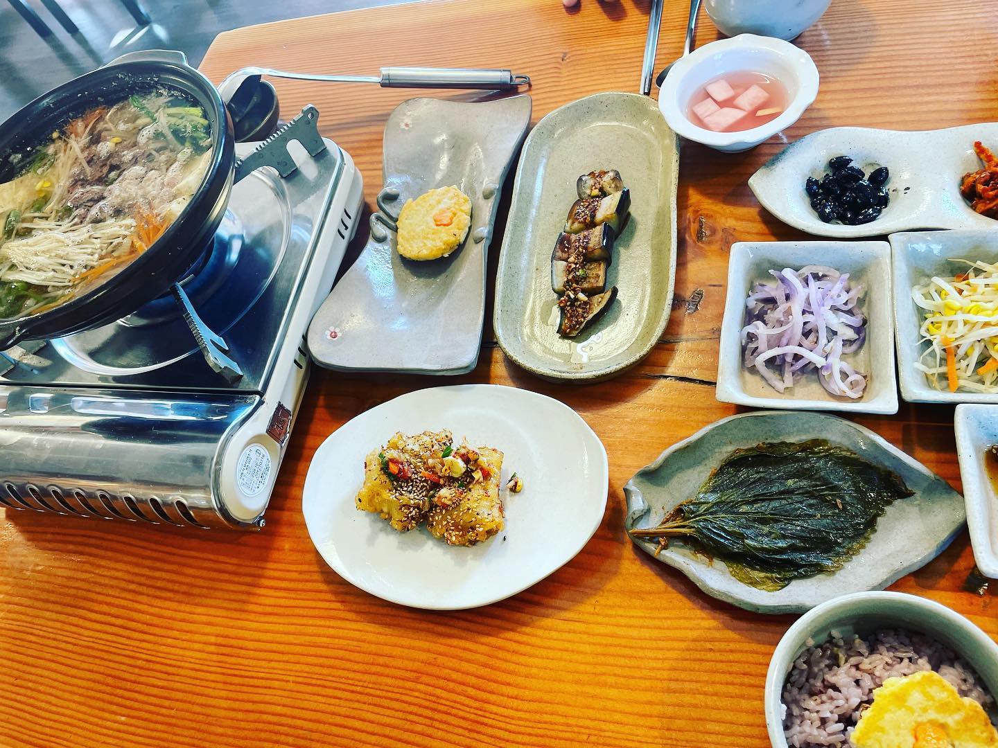 경주 불국사 맛집 다시마 모두부 두부 삼합 백반 한정식