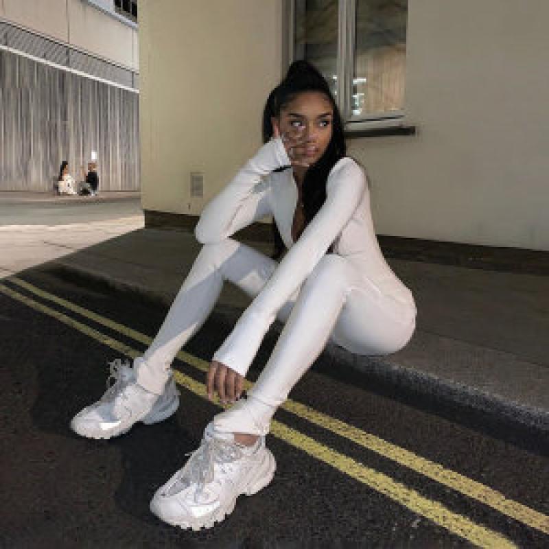 올블랙 화이트 레깅스 바디수트 전신 섹시 헬스 요가