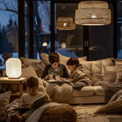 저녁 시간 차분해진 집 안의 분위기