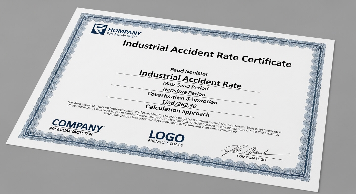 산업재해율 확인서 발급