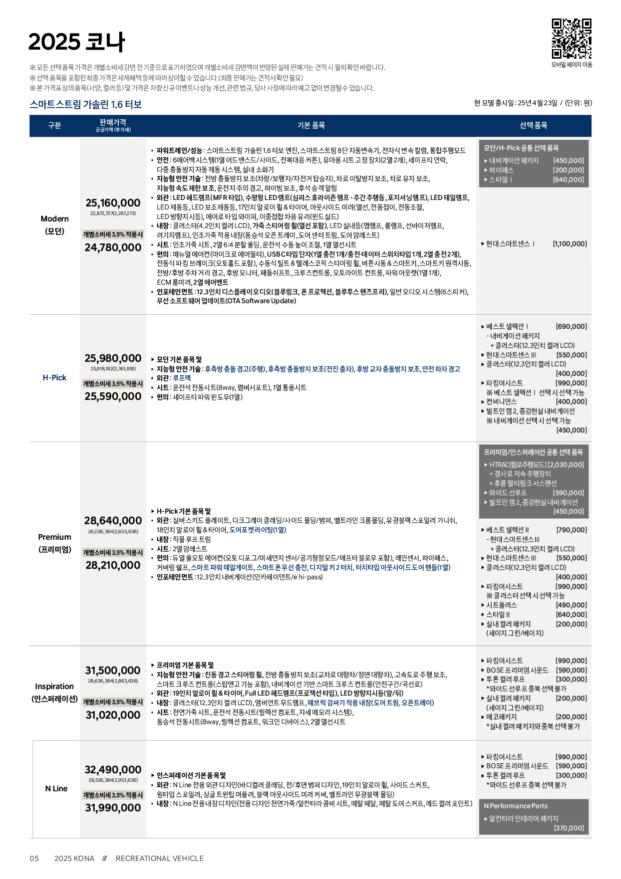 2025 현대 코나 이미지