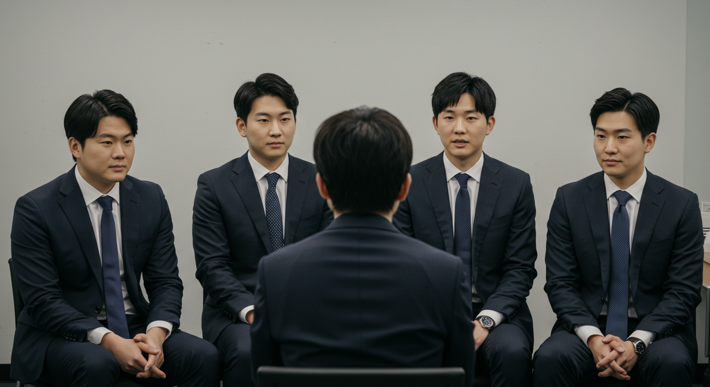 면접보는 남성