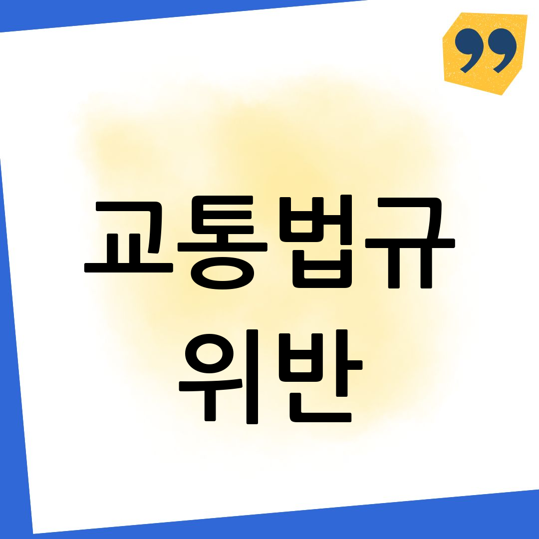 교통법규 위반 조회