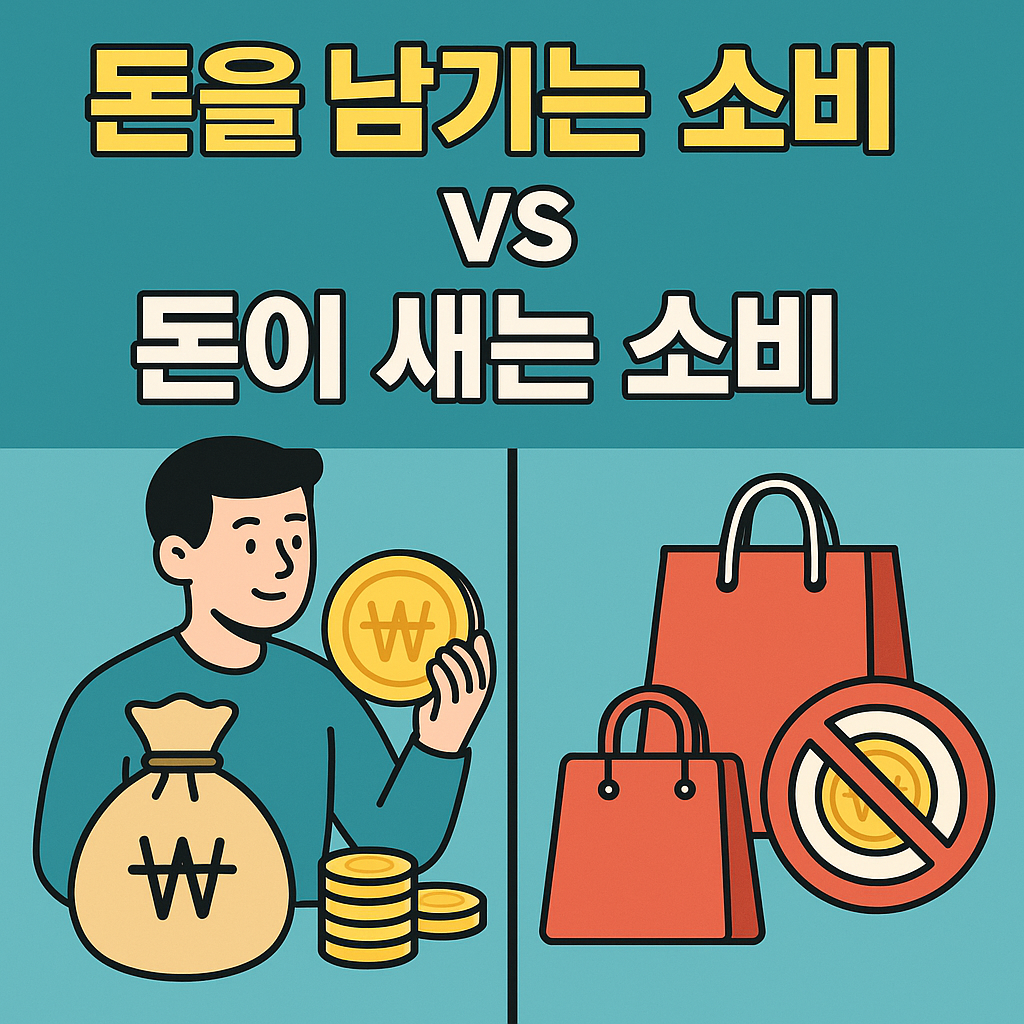 돈을 남기는 소비 vs 돈이 새는 소비