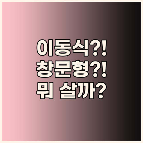 이동식 vs 창문형 에어컨 전격 비교..