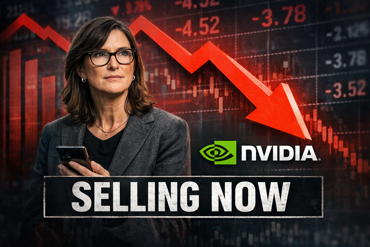 캐시 우드의 빅테크 주식 매도와 주가 하락 이미지