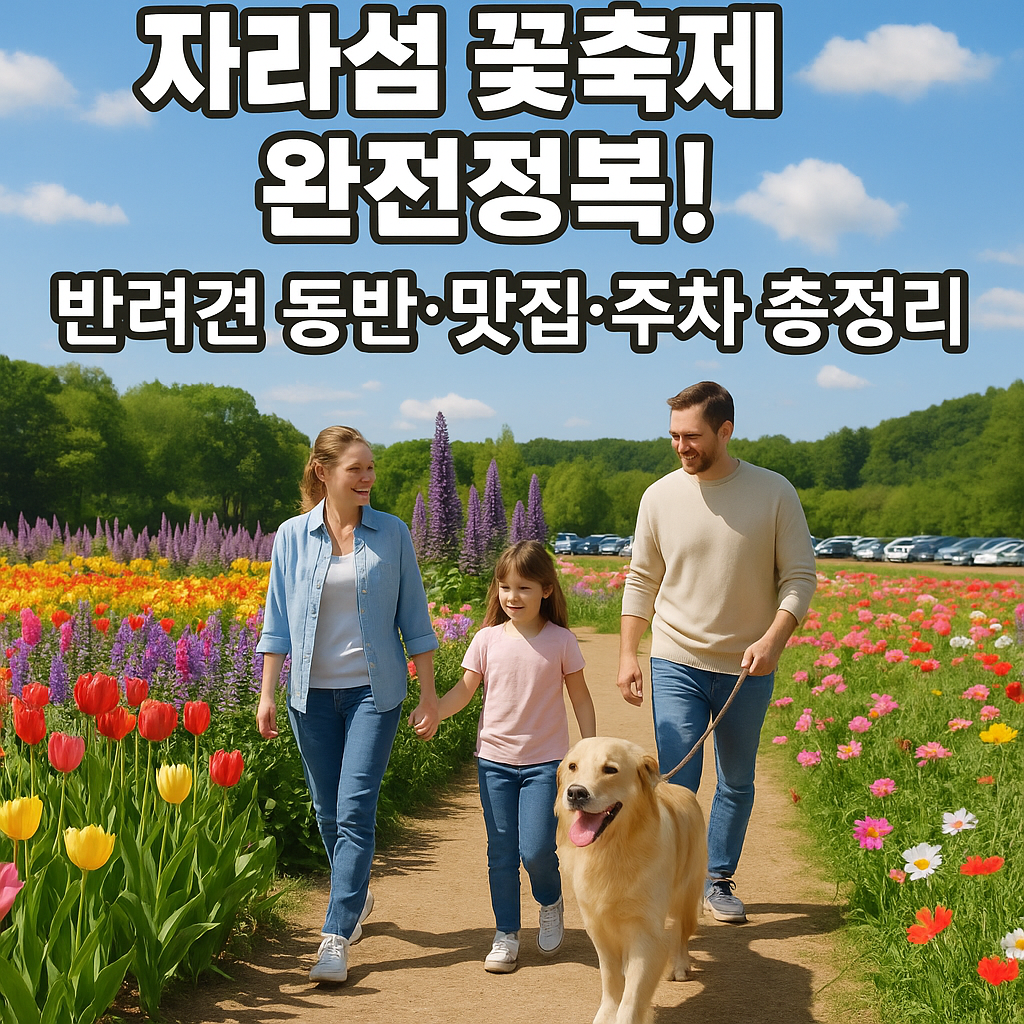 자라섬 꽃축제 A to Z! 반려동물 동반, 주차장, 맛집까지 완전정복