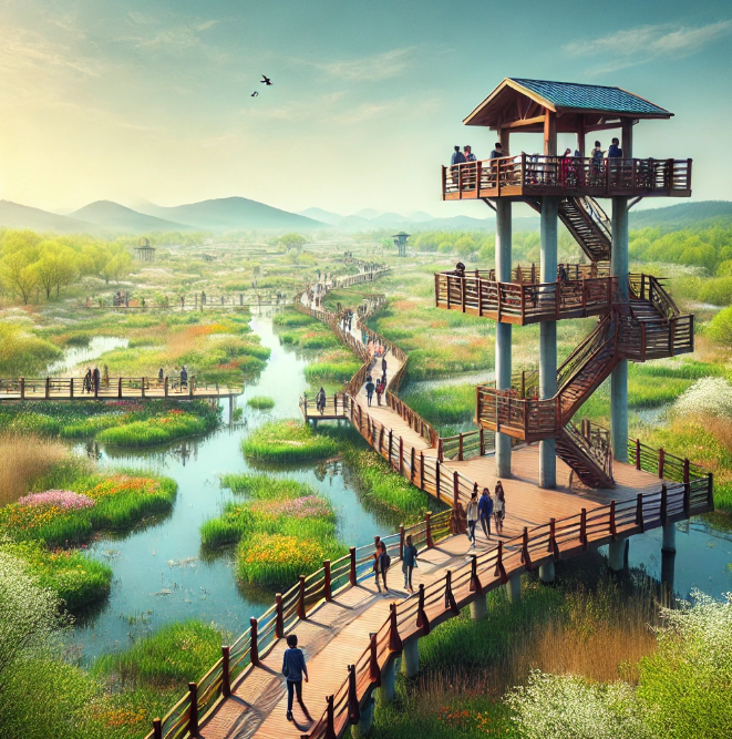 시흥 갯골생태공원 벚꽃 (2025 봄 나들이 추천코스)