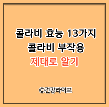 콜라비 효능 13가지, 콜라비 부작용