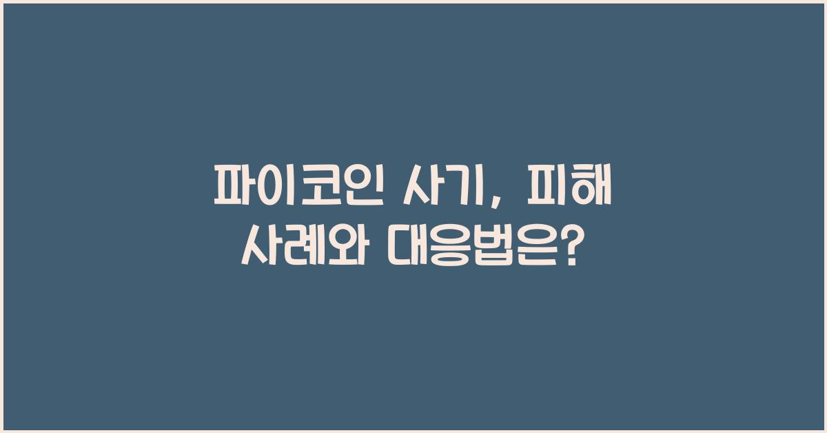 파이코인 사기