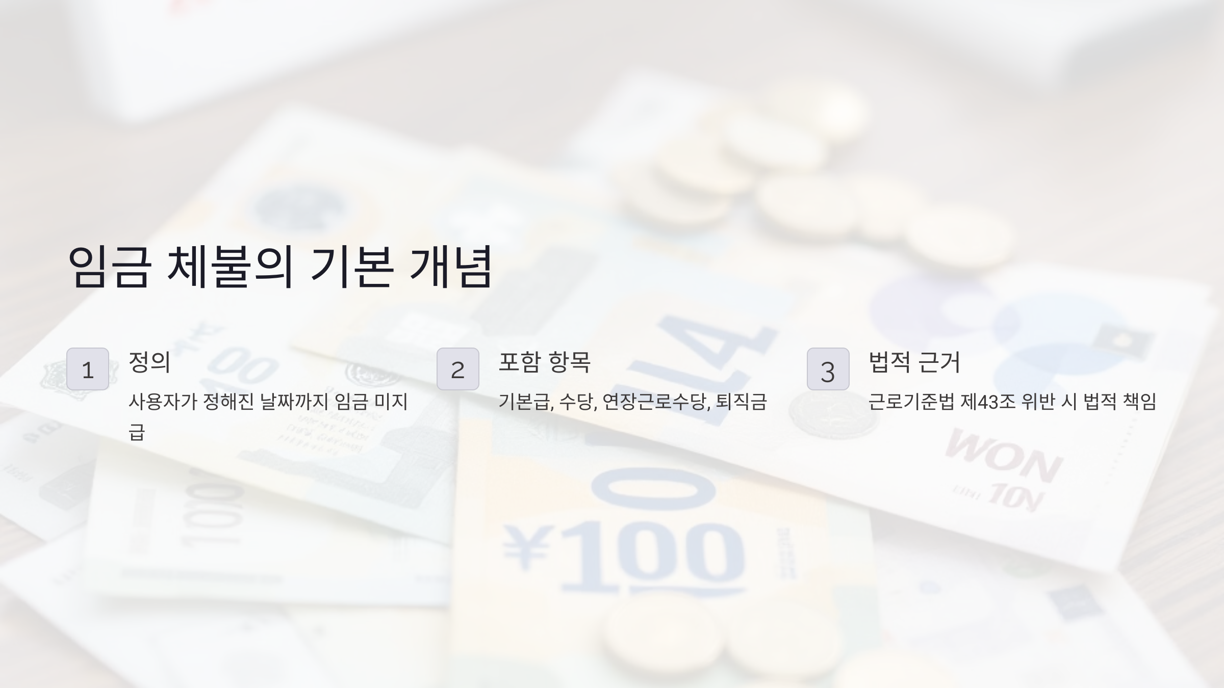 임금 체불의 기본 개념