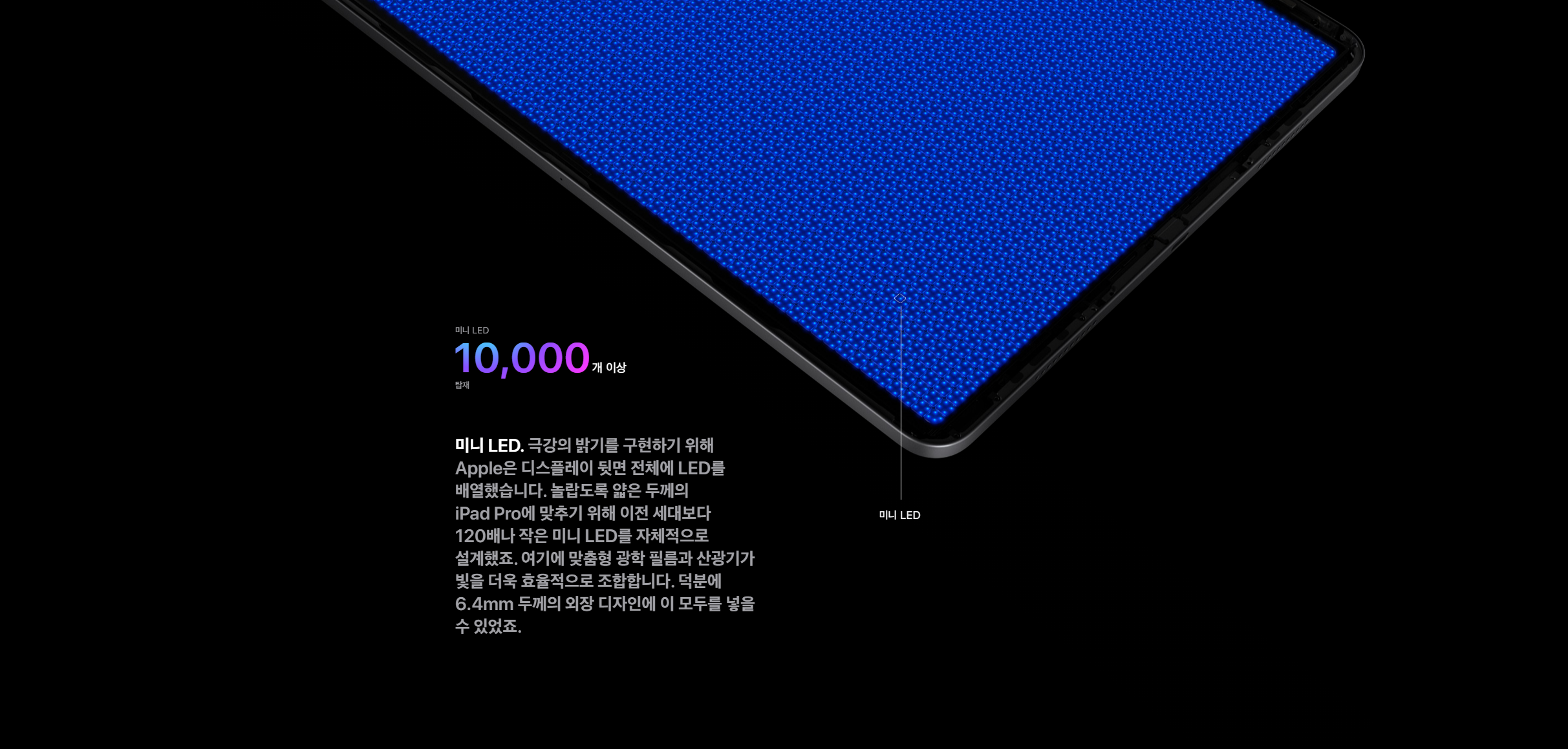 아이패드의 미니led