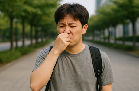 배에 가스가 차고 방귀를 자주 뀜