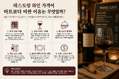 레스토랑 와인 가격이 마트보다 비싼 이유는 무엇일까?