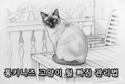 통키니즈 고양이 털 빠짐 관리법