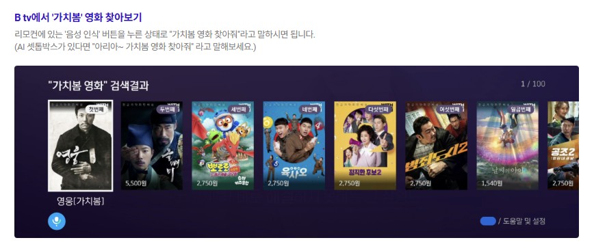 BTV 장애인 영화 시청법