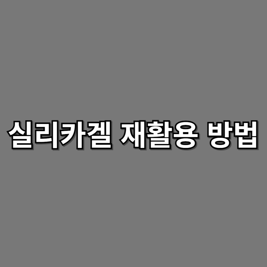 실리카겔 재활용 방법, 전자레인지로 살리는 5단계 꿀팁