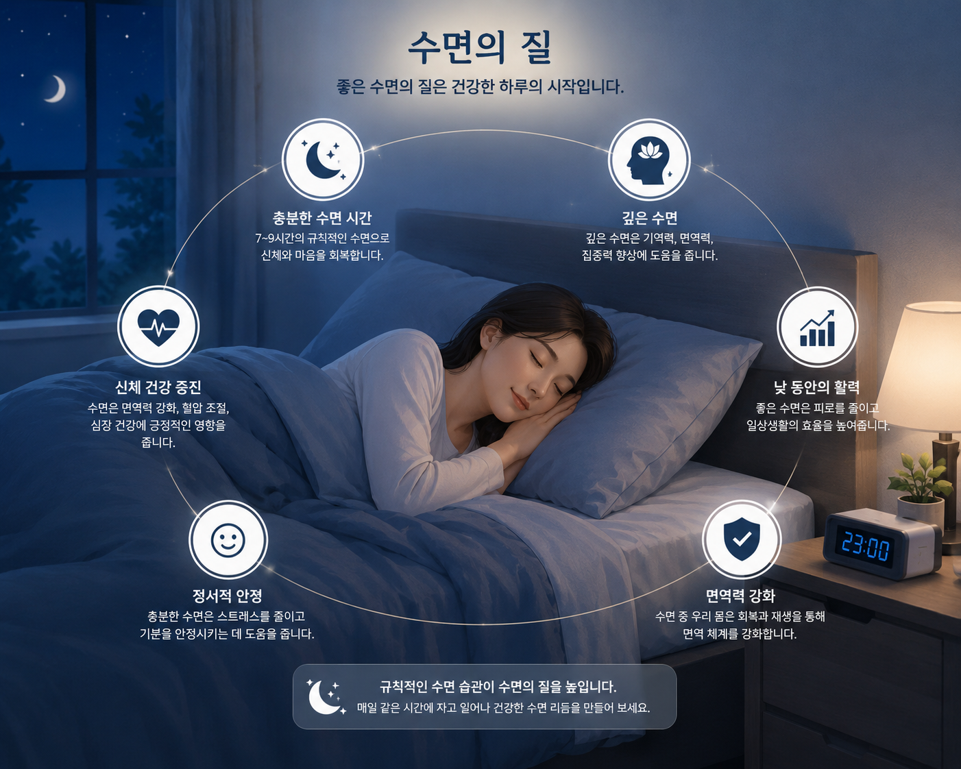 건강에 수면은 왕