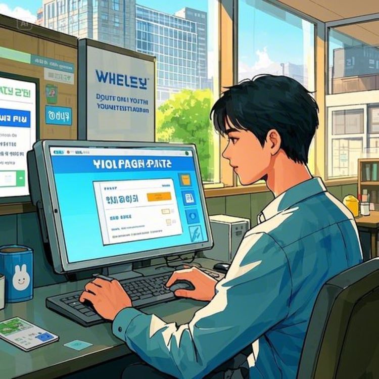 사무실, 카페, 체육관, 서점 등에서 20대&middot;30대 경기도 청년들이 스마트폰/PC로 복지포인트를 실사용하거나 신청하는 모습